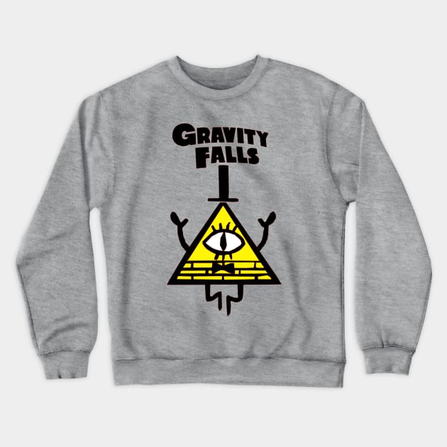 Bill Cipher Gravity Falls Crewneck Sweatshirt by OtakuPapercraft